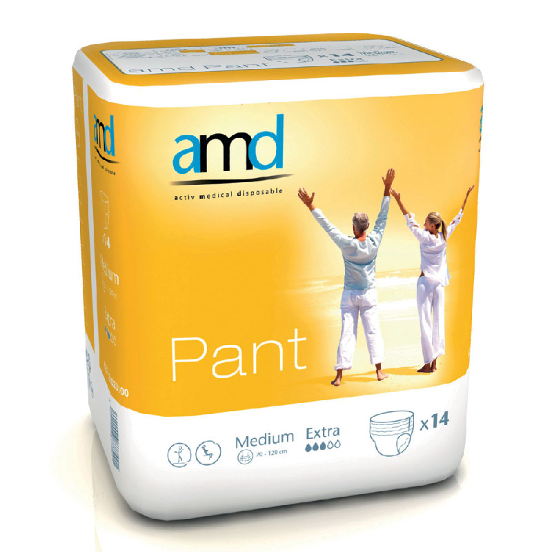 AMD Pant Medium Extra Pull Up (pk 14 x 6) Pull Ups AMD