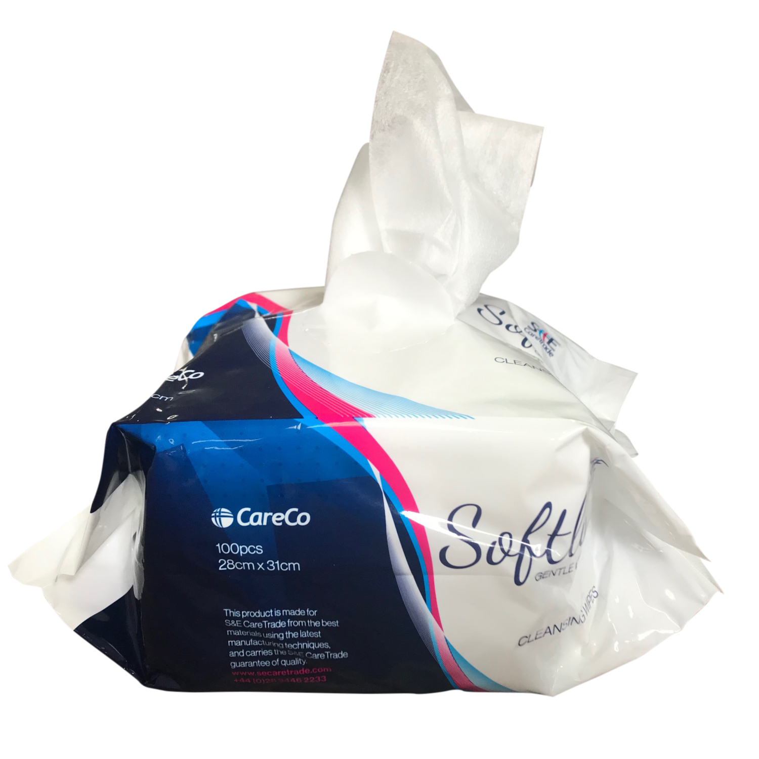 CareCo Softly Gentle Dry Cleansing Wipes (pk 100 x 20)