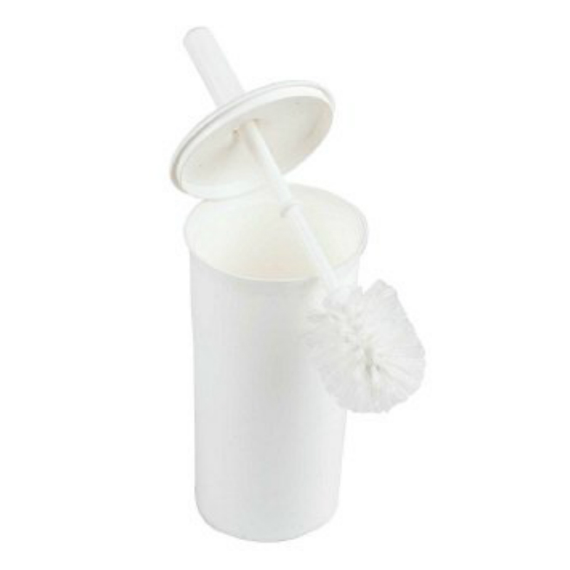 N11 Plastic Domed Head Toilet Brush in Enclosed Holder Brushes