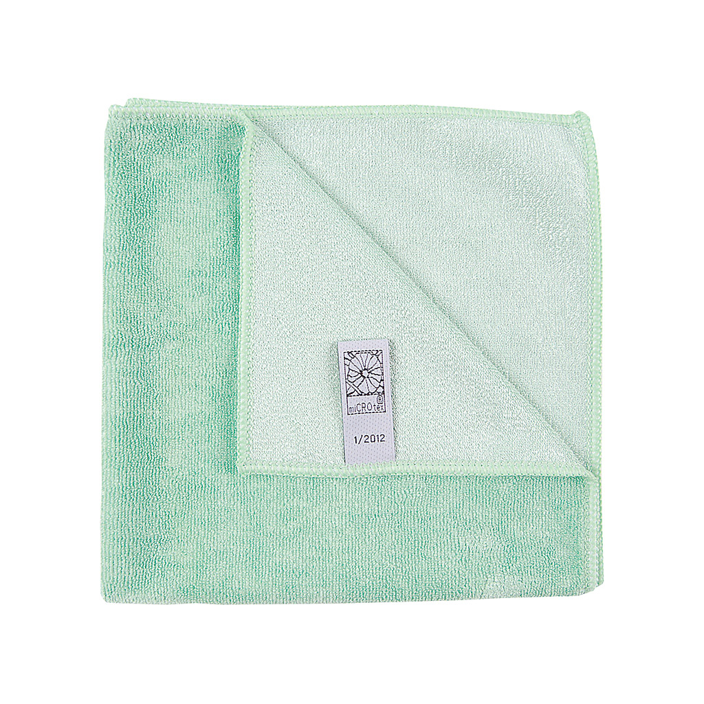 Microfibre Standard Colour Coded Cloth Green (pk 10) Cloths