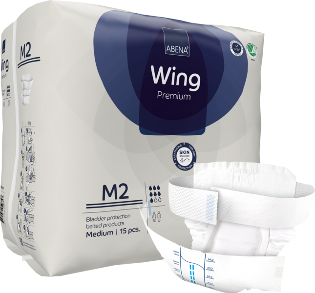 Abena Wing Belted Product M2 Blue Premium (pk 15 x 4)