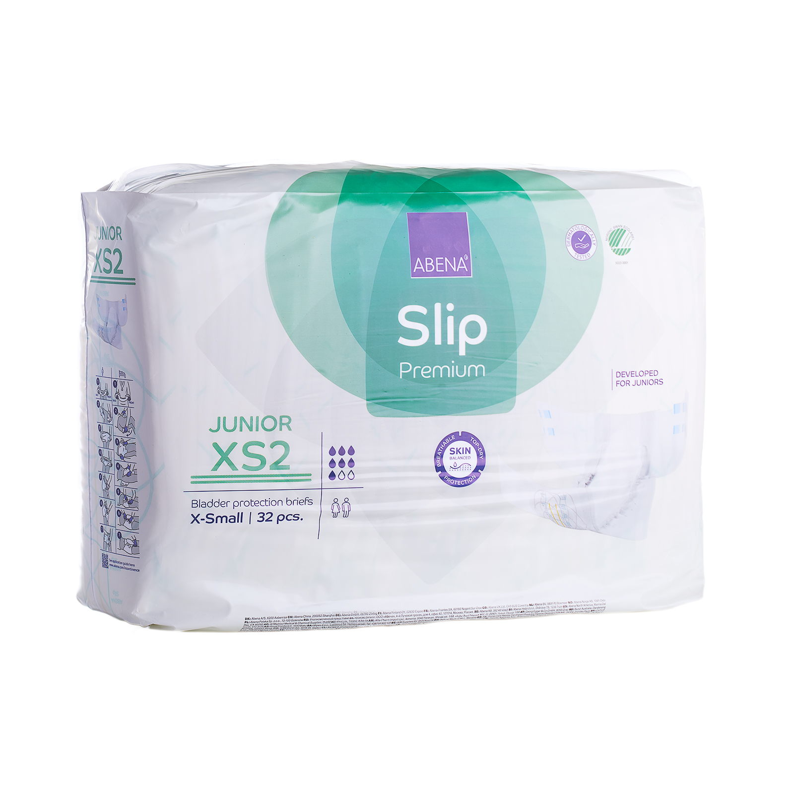 Abena Slip Junior XS2 Premium (Old 43050) [1000021279] (pk 32 x 4)