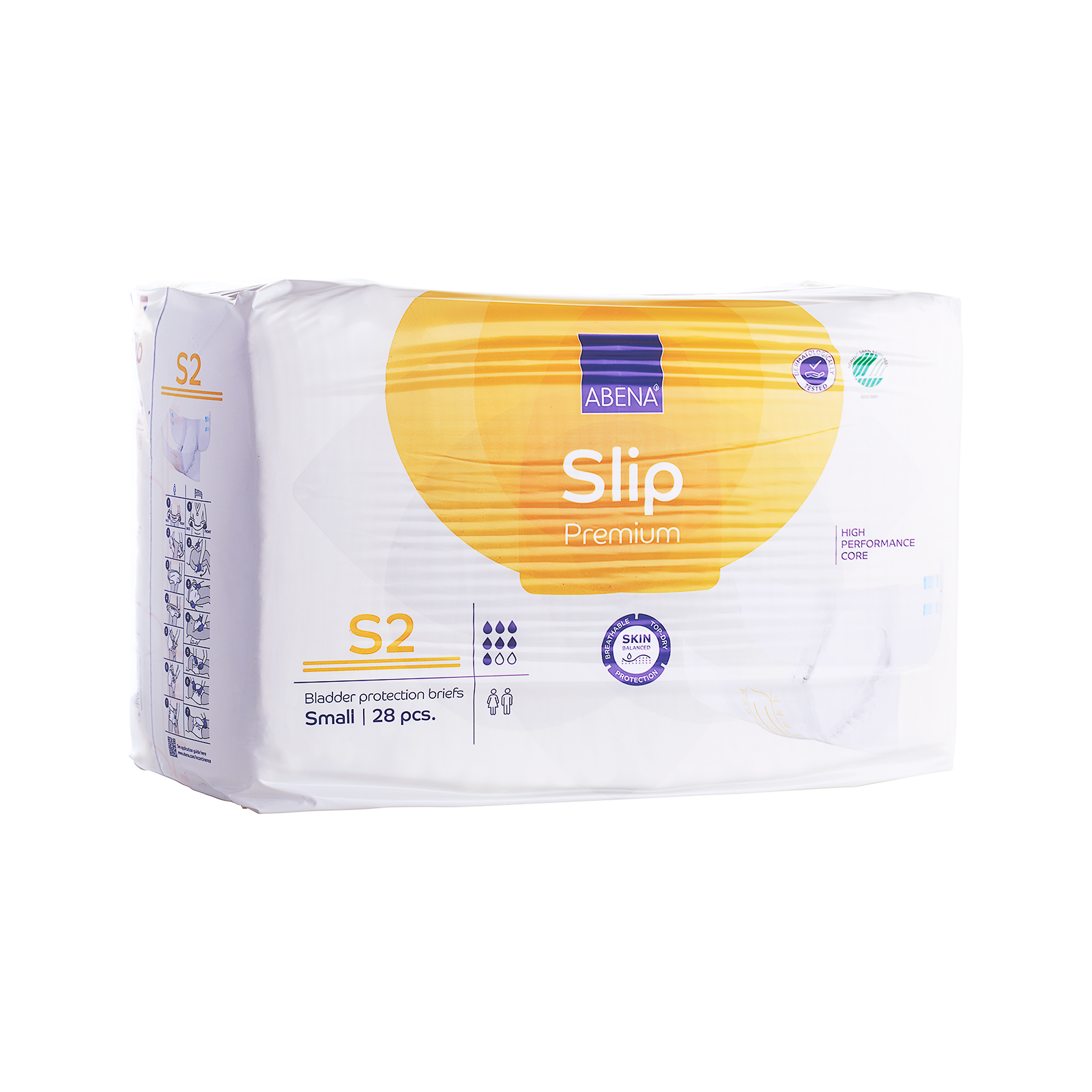 Abena Slip S2 Small Premium (Old 43055) [1000021281] (pk 28 x 3)