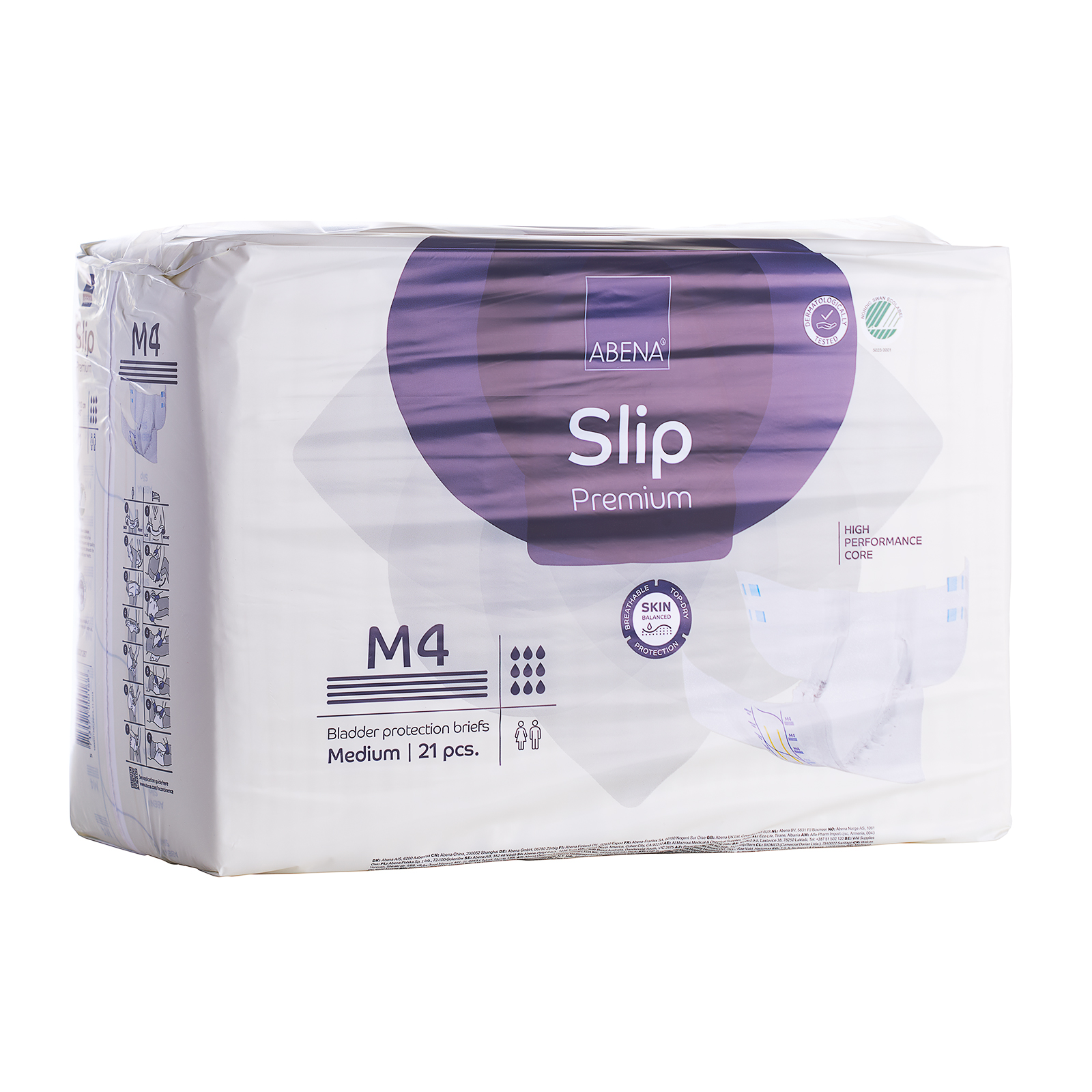 Abena Slip M4 Medium Premium (Old 43063) [1000021287] (pk 21 x 4)