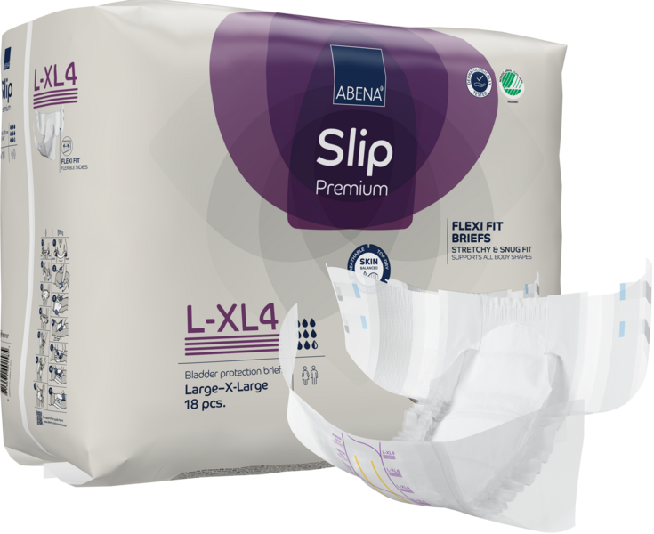 Abena Slip Flexi Fit Premium L-XL4 (pk 18 x 4)