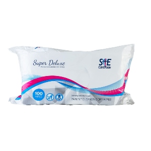 S&E Super Deluxe Dry Wipes Large (100's X 16) Spunlaced