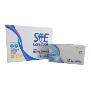 Powderfree Blue Nitrile Gloves - Small (pk 10 x 100)