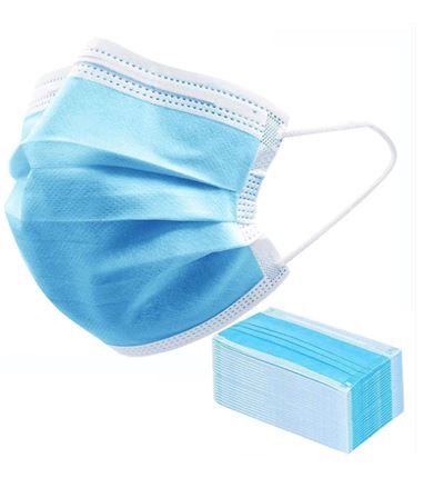 Type 2R Non-Woven 3 Ply Blue Medical Face Mask with Loops (50 pack)