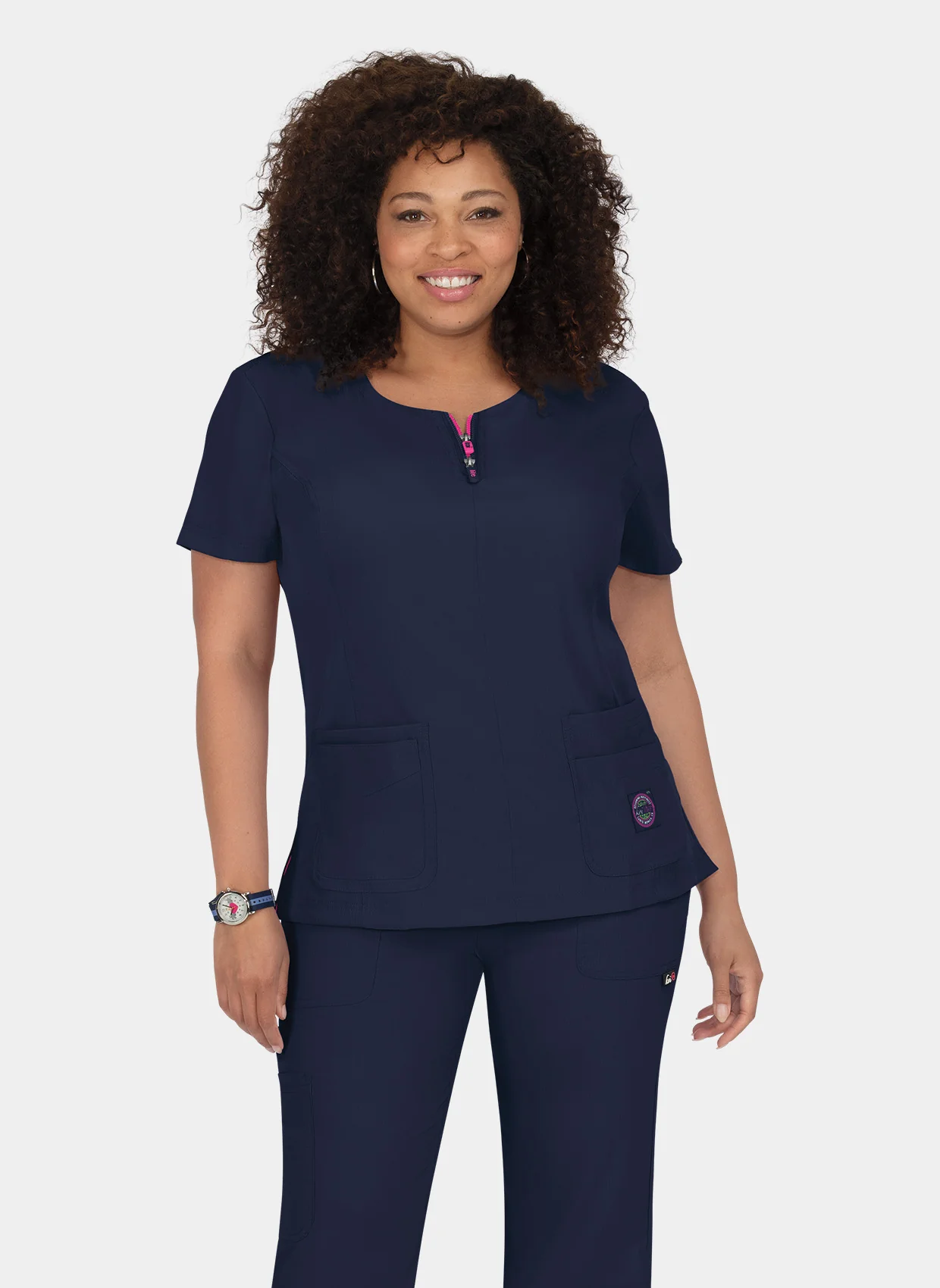 Koi Lite Serenity Scrub Top (Size Medium) 