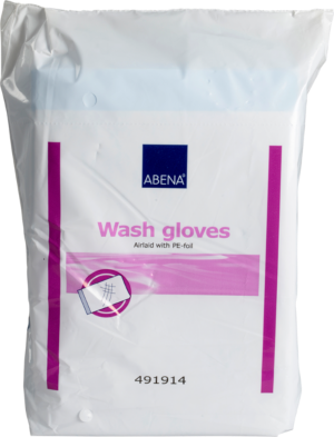 Abena Wash Glove 491914 (pk 50)