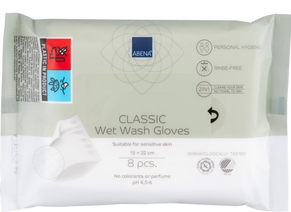 Abena Wet Wash Glove [1010002583] (pk 8)
