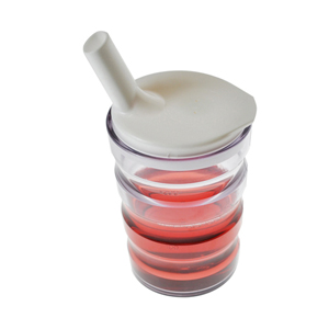 Non Spill Feeding Cup with Ribbed Sides - Clear