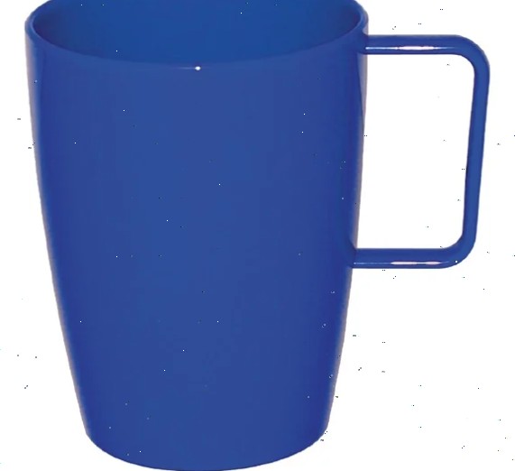 Kristallon Polycarbonate Handled Beakers Blue - 284ml - 12pack (CE288)