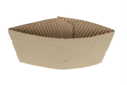 Fiesta Compostable Corrugated Cup Sleeves for 12/16oz Cups (Pack of 1000) [GD329]