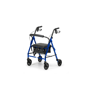 Lightweight 4 Wheeled Rollator - Blue (DH102)