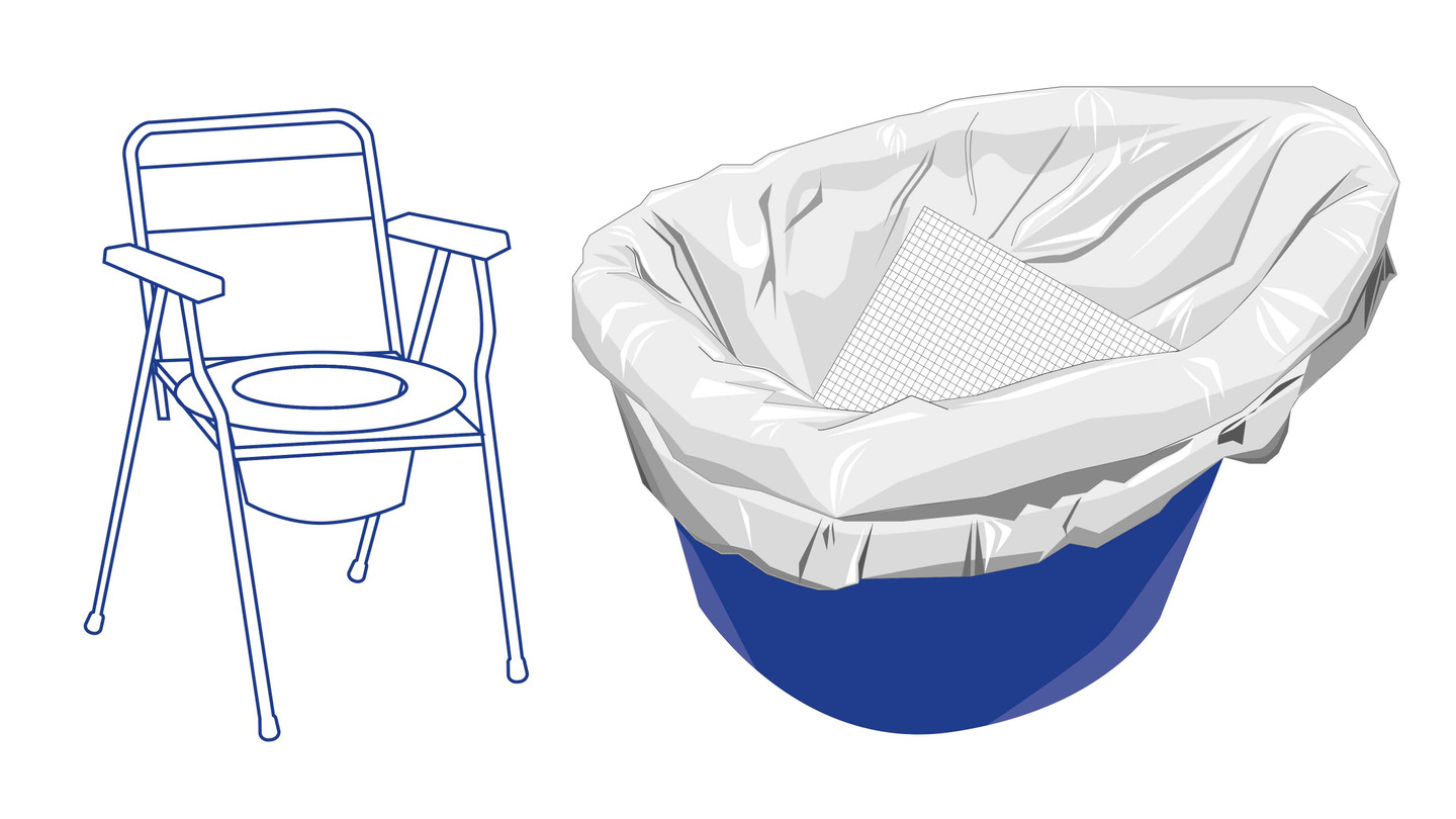 Super Absorbent Disposable Commode/Bed Pan Liners (pk 20)