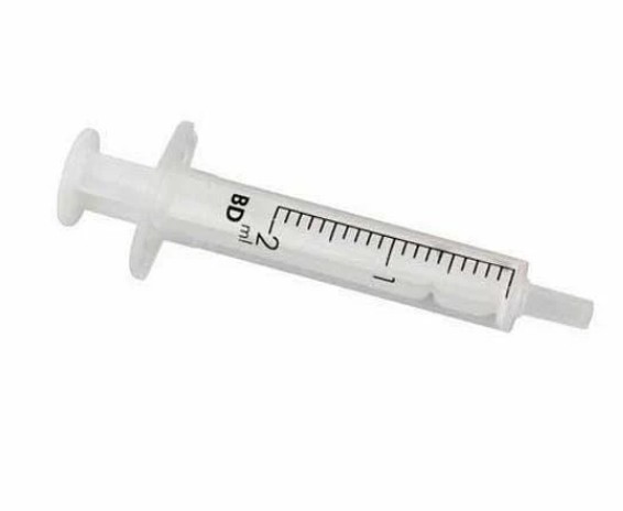 Catheter Tipped/Luer Slip Syringe - 2ml (pk 100)