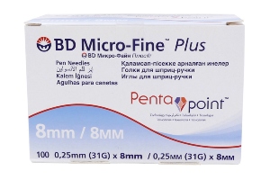 BD Microfine Needles 8mm/31g - 100pack 