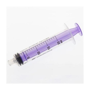 LPE20 Enfit 20ml Purple Female Luer Syringe (single usel/enteral syringe) [pk 80]