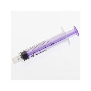 Enfit 5ml Purple Female Luer Reusable Syringe ( oral/enteral syringe) - 100pk