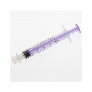 Enfit 2.5ml Purple Female Luer Reusable Syringe ( oral/enteral syringe) - 100pk