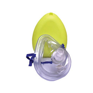 CPR Pocket Resuscitation Mask in Hard Plastic Case