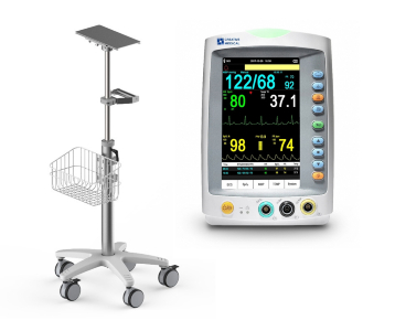 PC-900Pro Vital Signs Monitor - PR, NIBP and Temp with Rollstand Trolley
