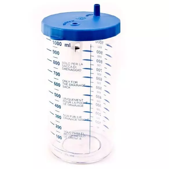 1000ml Jar with Blue Lid for Aspeed Suction Machine with conversion kit for 500ml Jar