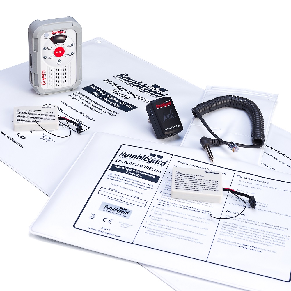 Wireless Bed/Seatgard c/w Companion Monitor for Nurse-Call - Quantec/N/C 800 (Stereo)