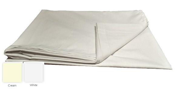 Single Bed Flat Sheet Source 2 - White