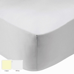 Sleepknit Single Fitted Bottom Sheet (SK7000FR) - Cream