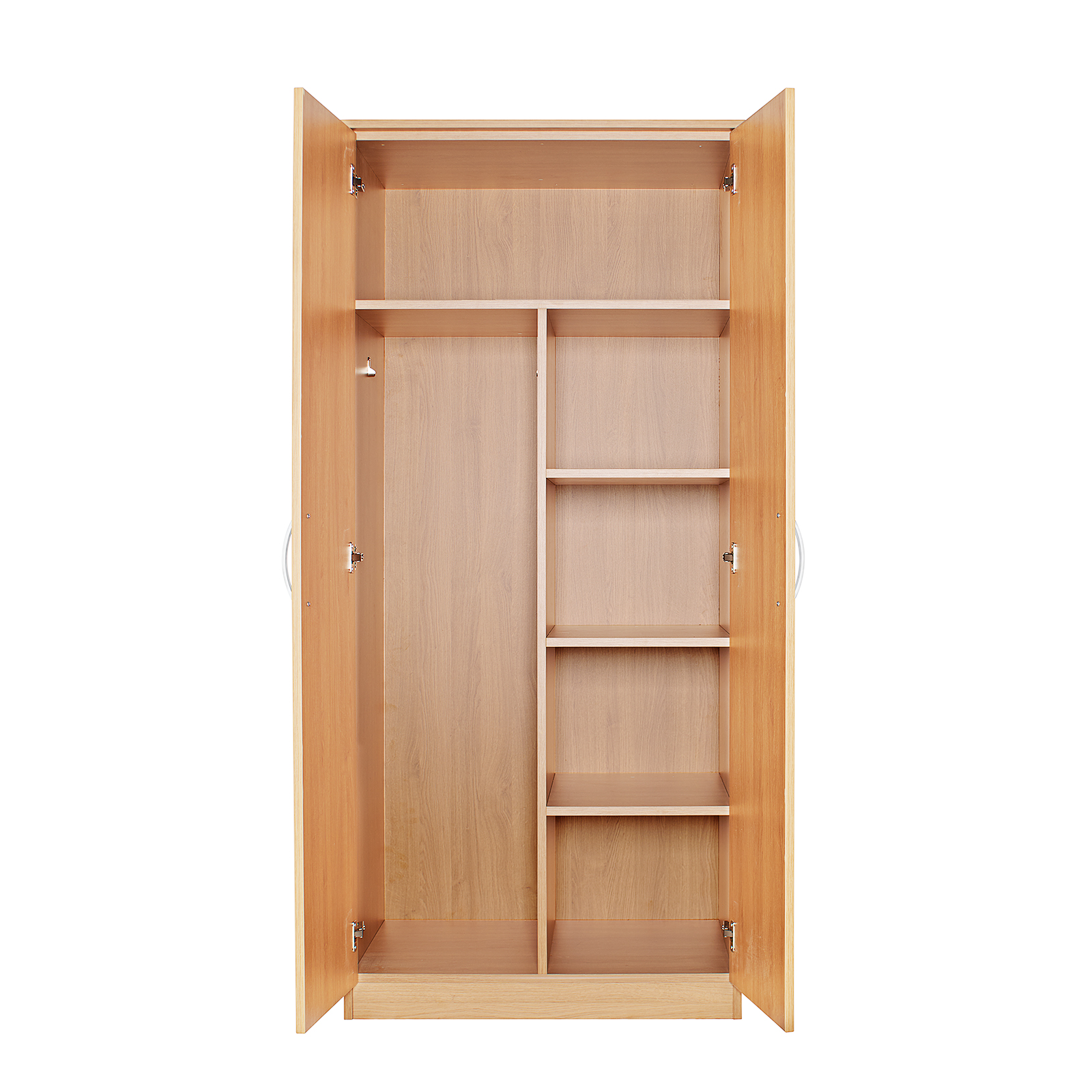 Coast-Line 2 Door Wardrobe 50/50 Internal 1782H x 800W x 580D - H3368 Oak