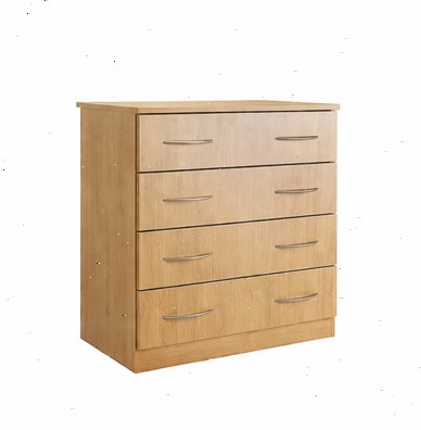 Coast-Line 4 Drawer Chest 811H x 800W x 450D - H3368 Oak 