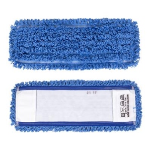 Long Pile Microfibre Flat Mop - Blue