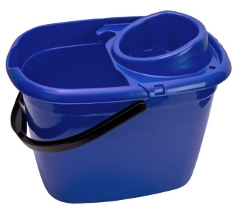 Light Duty Mop Bucket C/W Wringer 14L - Blue