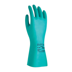 Solvex 37-675 Nitrile Gauntlet - Green - Size: 10