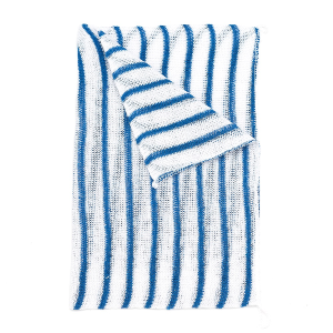 Hygiene Striped Dishcloth 16x12 - Blue (pk 10)