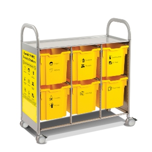 P-Mobile Covid PPE Supply Station - 6 Tray