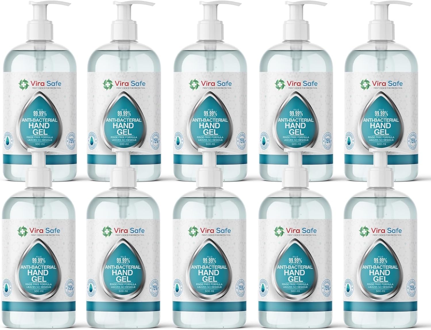 Alcohol 500ml Hand Sanitiser Gel (pk 10)