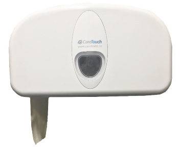 CareTouch Micro Twin Coreless Toilet Roll Dispenser
