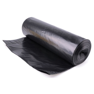 LD H/ Duty Black Waste Sacks on a Roll - HHO - 18x29x39in (pk 200) (20kg)