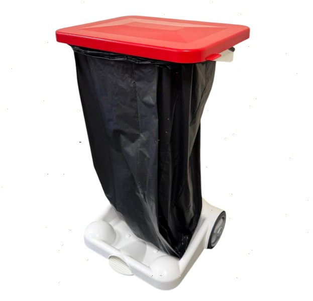 Solid Body FR Pedal Bin / Sack Holder - 65L - Silent Close – White