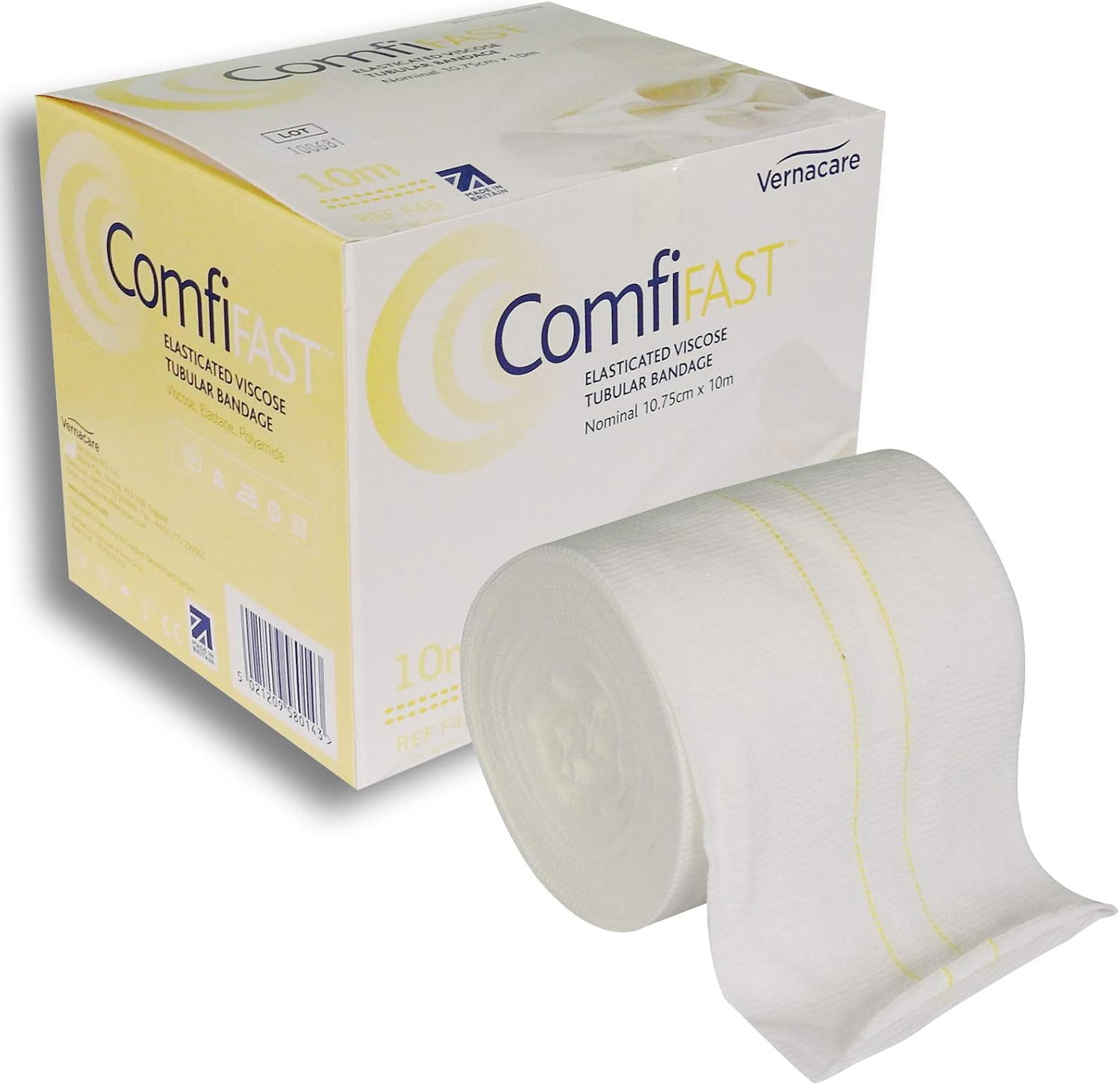 Comfiast / Tubiifast 2-Way Stretch Tubular Bandage Yellow Line (10.75cm x 10m)