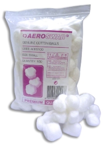 AeroSwab Non-Sterile Cotton Wool Balls (pk 500)